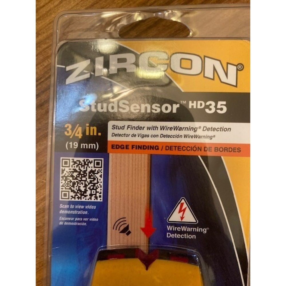 Zircon StudSensor HD25 3/4" Hand Held Stud Finder New‎ in Original Packaging